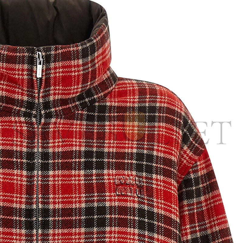 MIU MIU REVERSIBLE FRONT LOGO DOWN JACKET ML1382